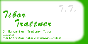tibor trattner business card
